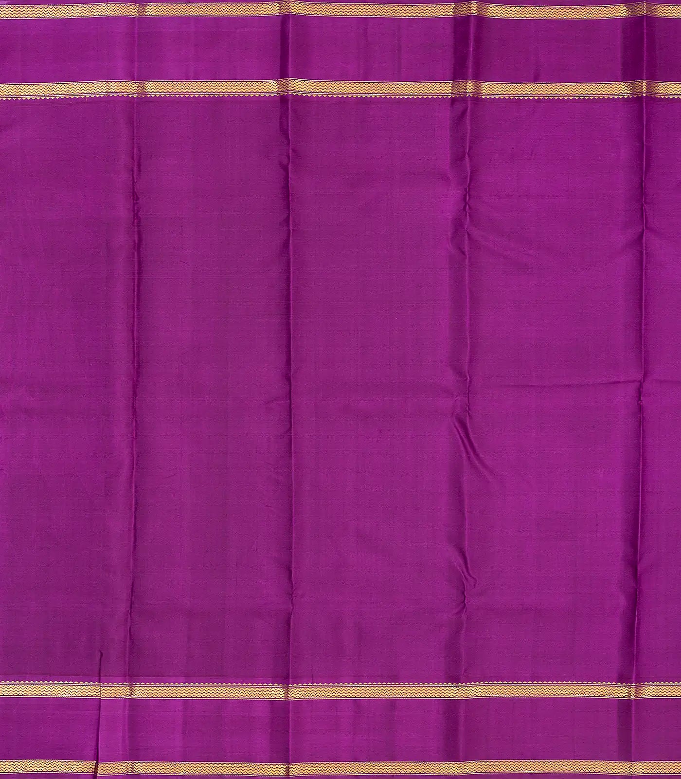 RmKV Orange Handloom Kanchipuram Korvai Silk Saree With Annam Buttas - view 5