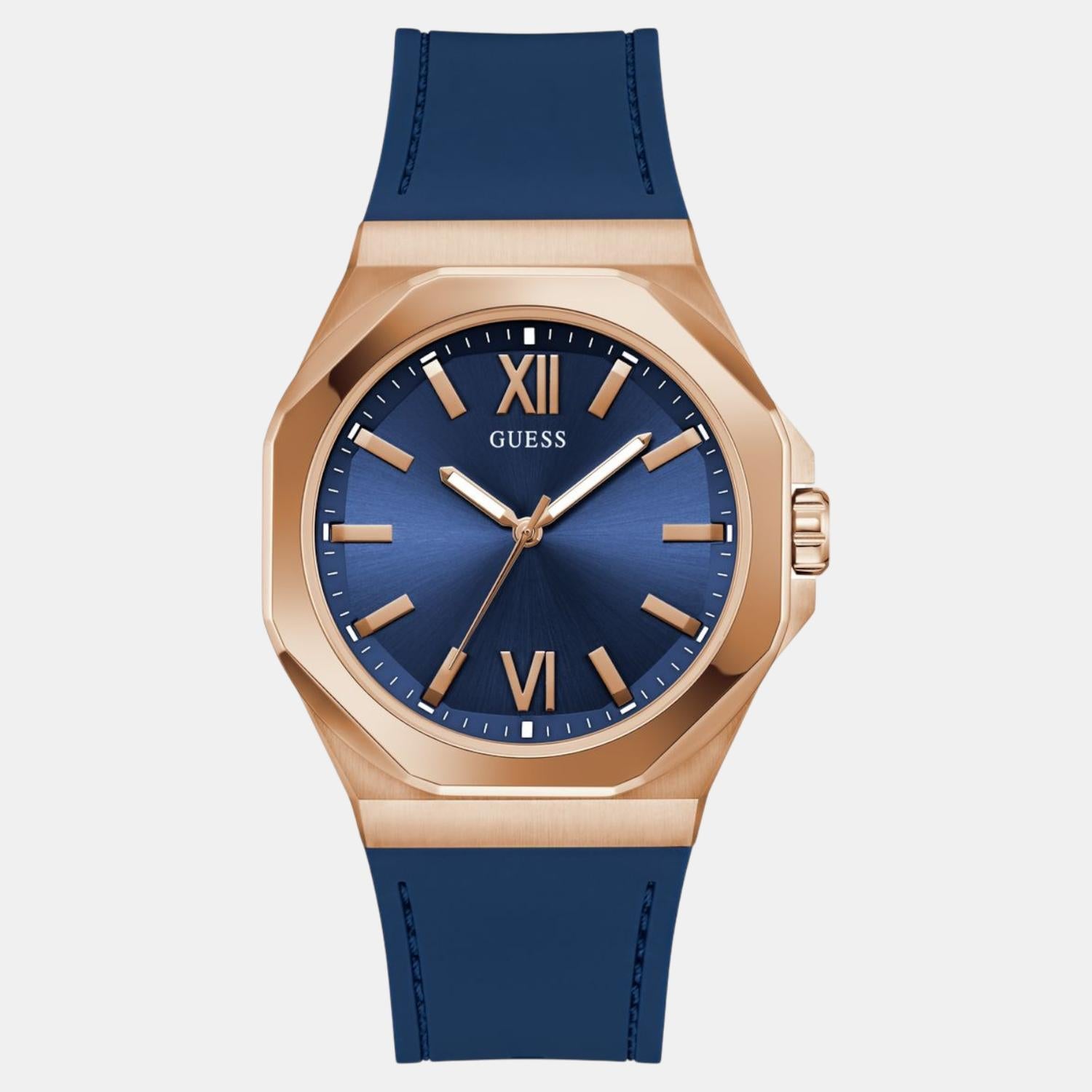 Guess Dress Men Quartz Blue Dial Analog Silicone Watch GW0850G3 - view 2