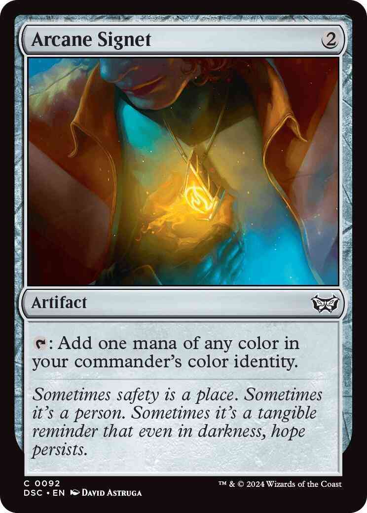Arcane signet 92 – Magic Arcane Signet [92] [Duskmourn: House of Horror: Commander] [Non-Foil]