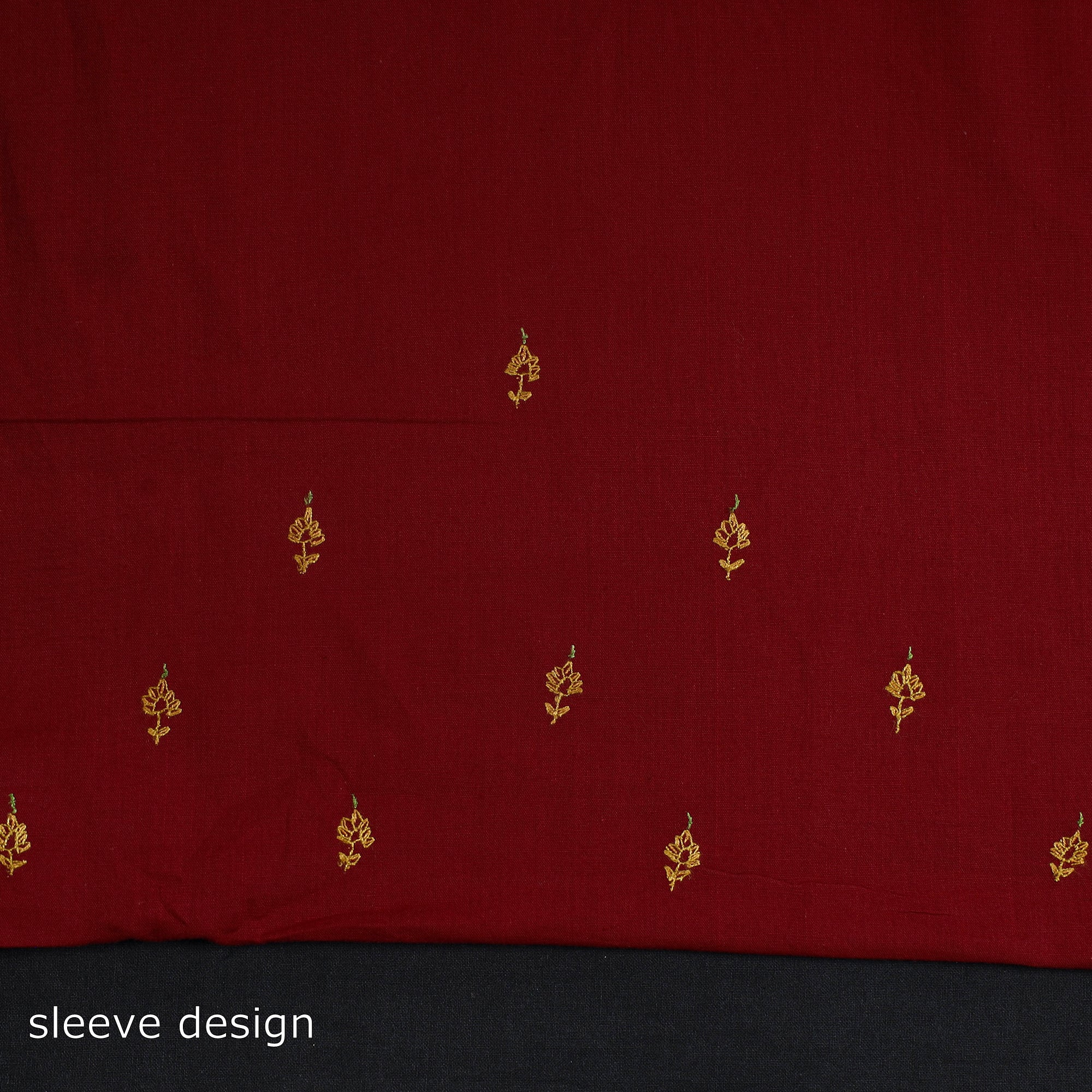 ITOKRI CRAFTS INITIATIVE Kashida Hand Embroidery Cotton Kurta Material (2.4m) 17 - view 4
