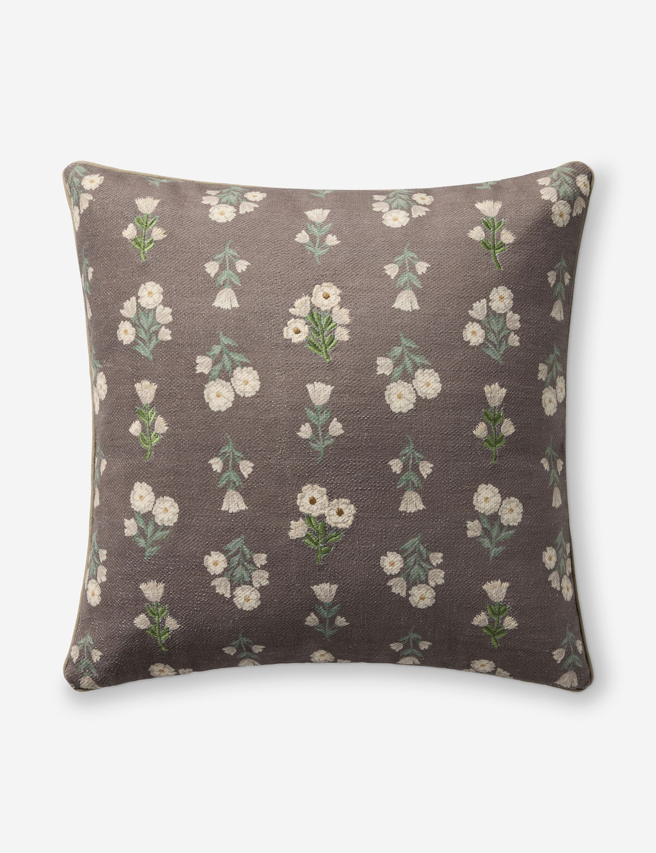 Lulu and Georgia Posie Embroidered Pillow by Chris Loves Julia x Loloi