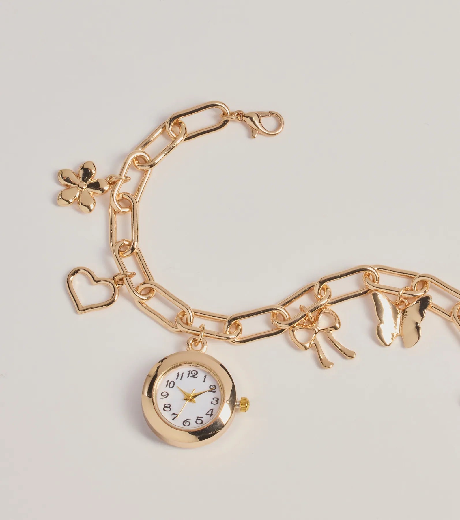 Windsor So Glam Chain Link Charm Bracelet – GOLD - view 2