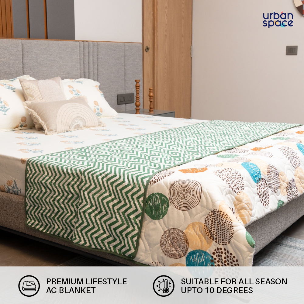 Urban Space -Home Furnishing Store Microfiber 120 GSM All Season AC Blanket / Dohar for bedroom - Turkey - Brown - view 2