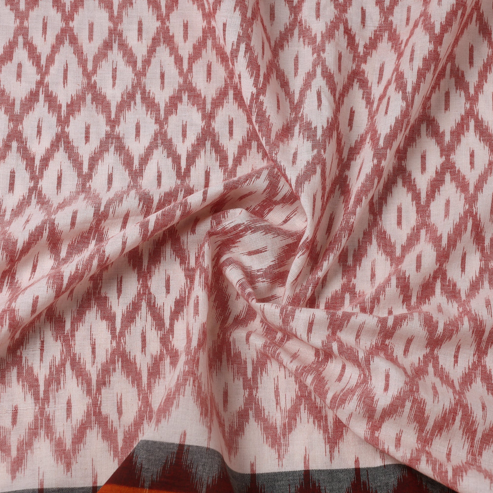 SOUTH KARGHA Beige - Handloom Cotton Pochampally Double Ikat Fabric 04 - view 4