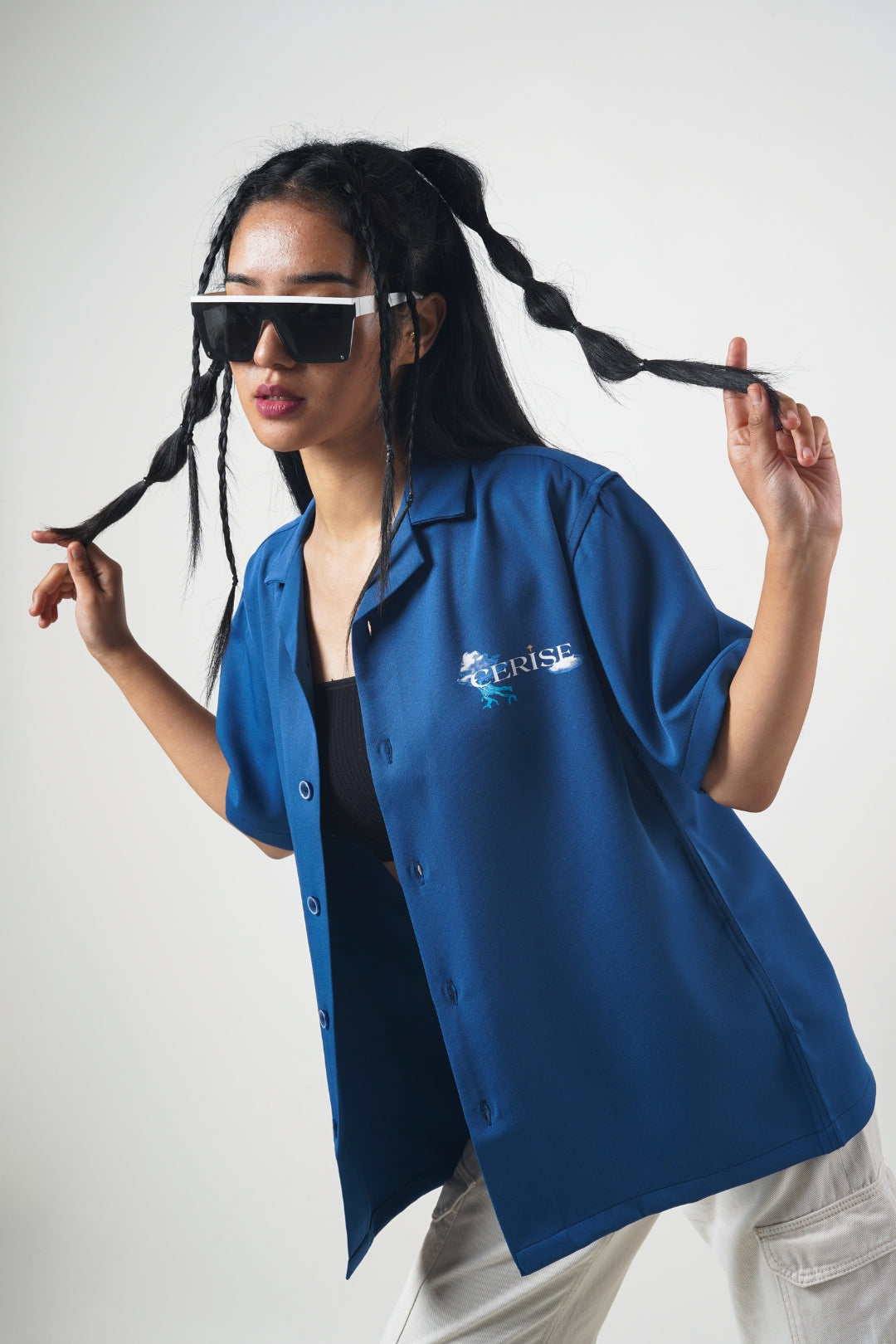 Cerise Clothing Wings Of Grace Bowling Shirt - view 8