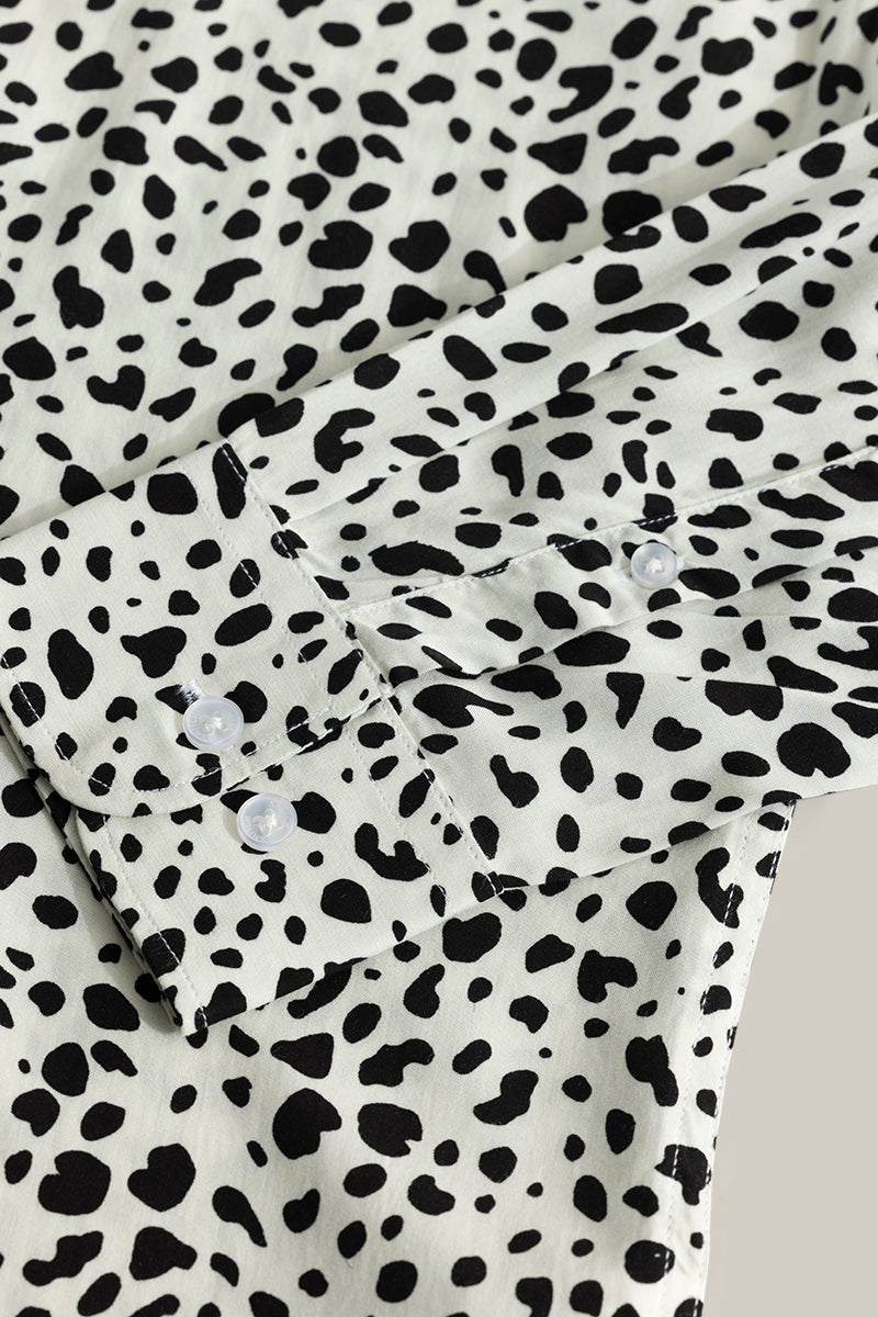 SNITCH Dispersed Dot White Shirt - view 7
