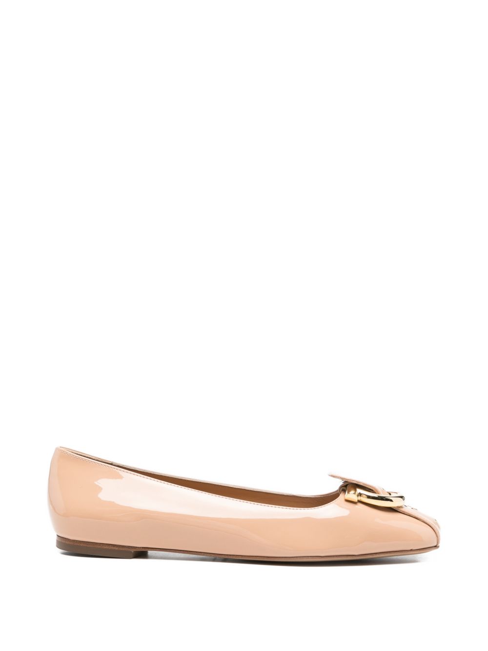 Ferragamo Leather ballets – Outer: Bos Taurus 100%
