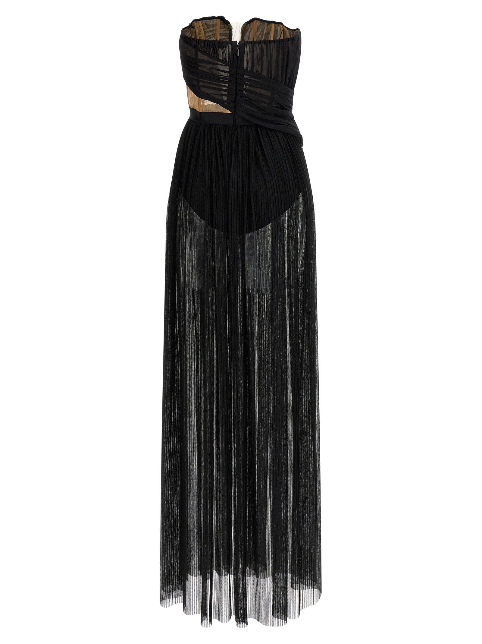 Nensi Dojaka Corsetto Draped Gown Dress - view 2