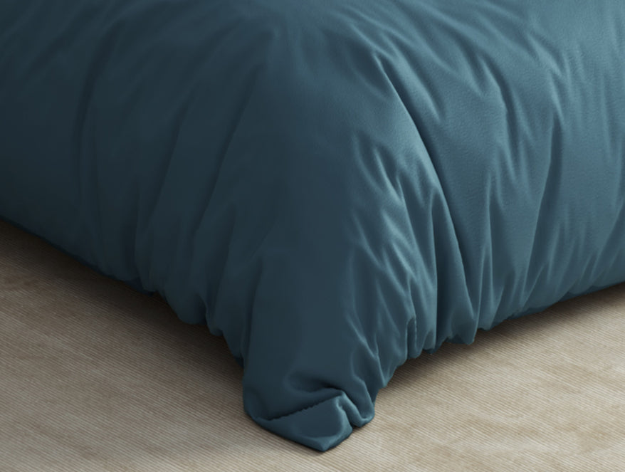 Spaces India Solid Royal Blue - Blue Blanket Fleece - Cushlon By Spaces - view 5