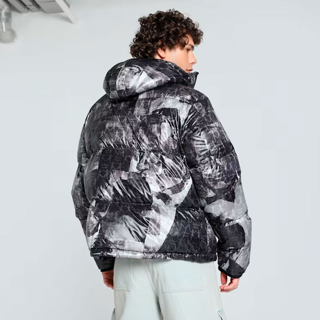 Puma | X Kidsuper All Over Print Puffer { Black - view 3