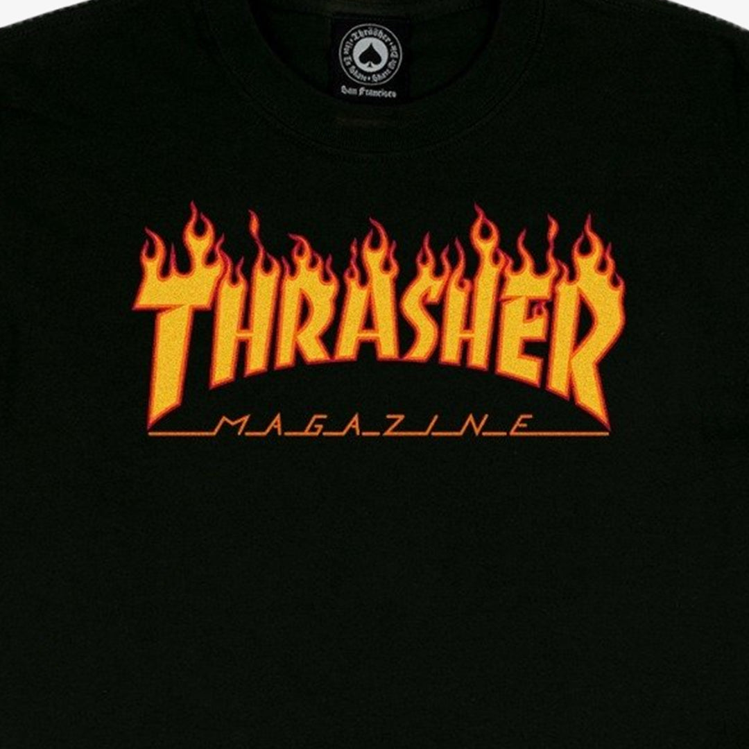 Flame logo black – Thrasher | FLAME LOGO { BLACK