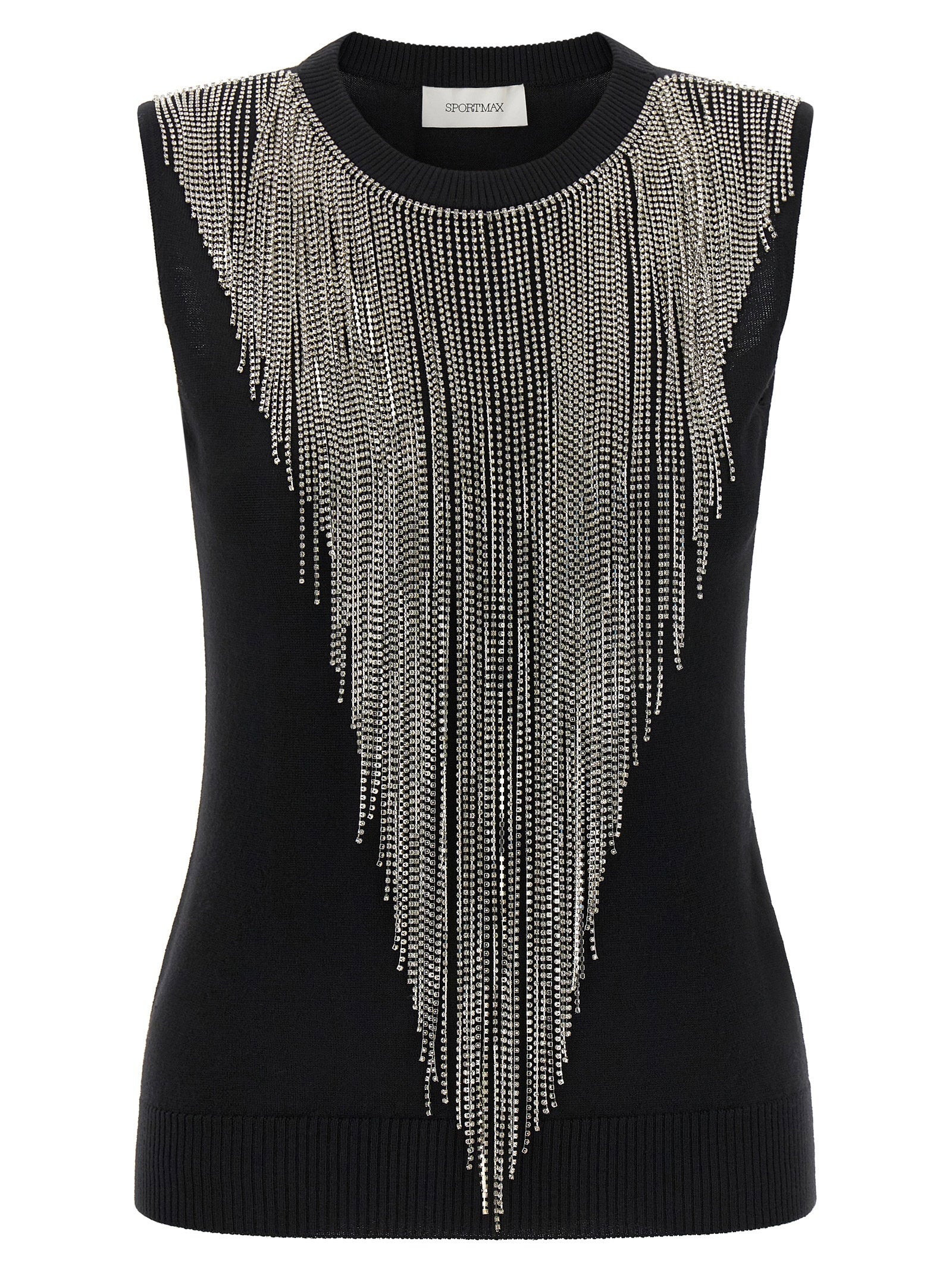 Sportmax t-shirts – Sportmax Spxcrine Top – 100% virgin wool