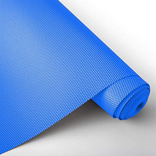Kuber Industries Duty Diamond/Dots Shelf Liners, Non-Slip Drawer Liner Cabinet Pad Refrigerator Mat No Odor for Home and Kitchen-45X500 cm (5 Mtr,Blue