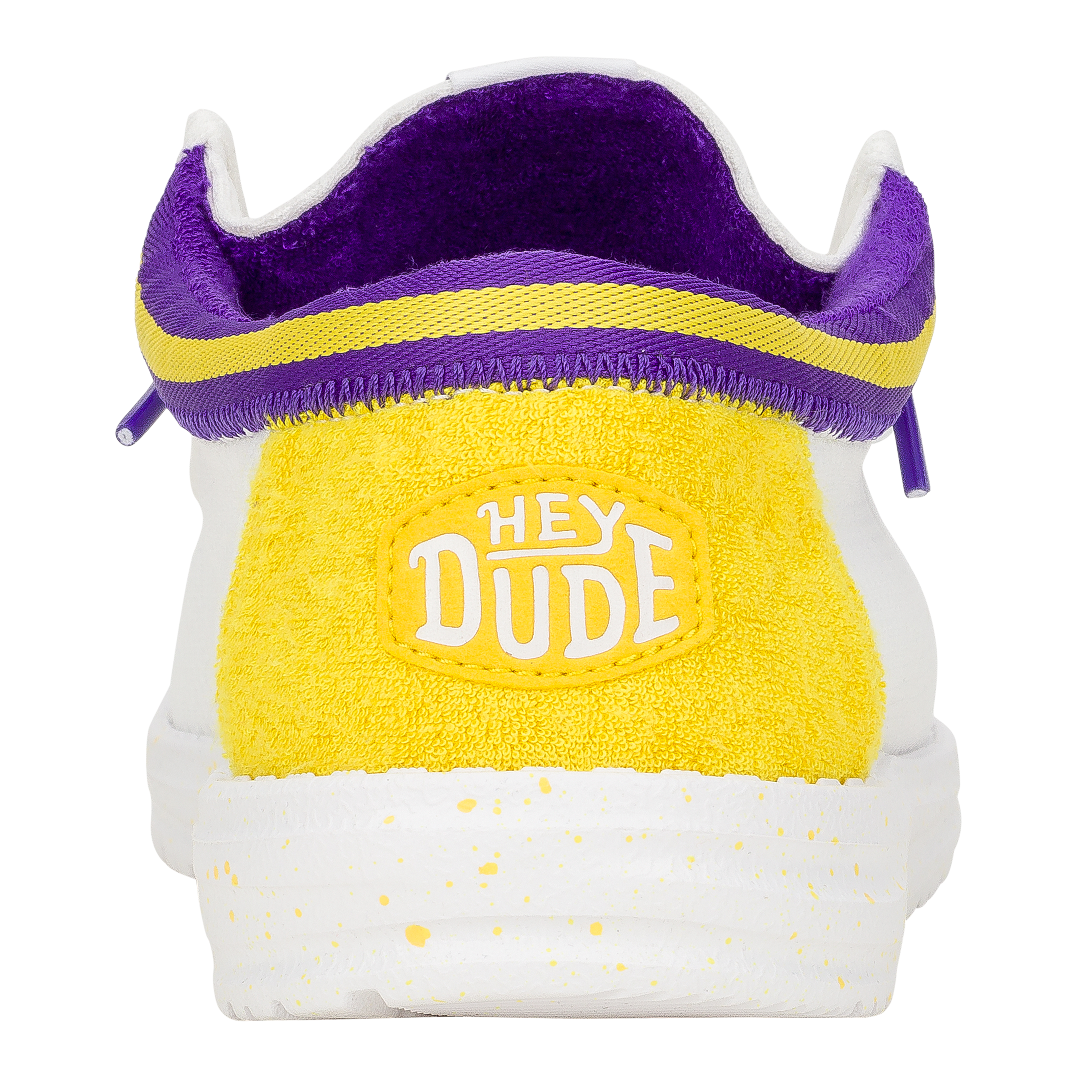 HEYDUDE shoes Wally Varsity Jersey - White Yellow - view 5