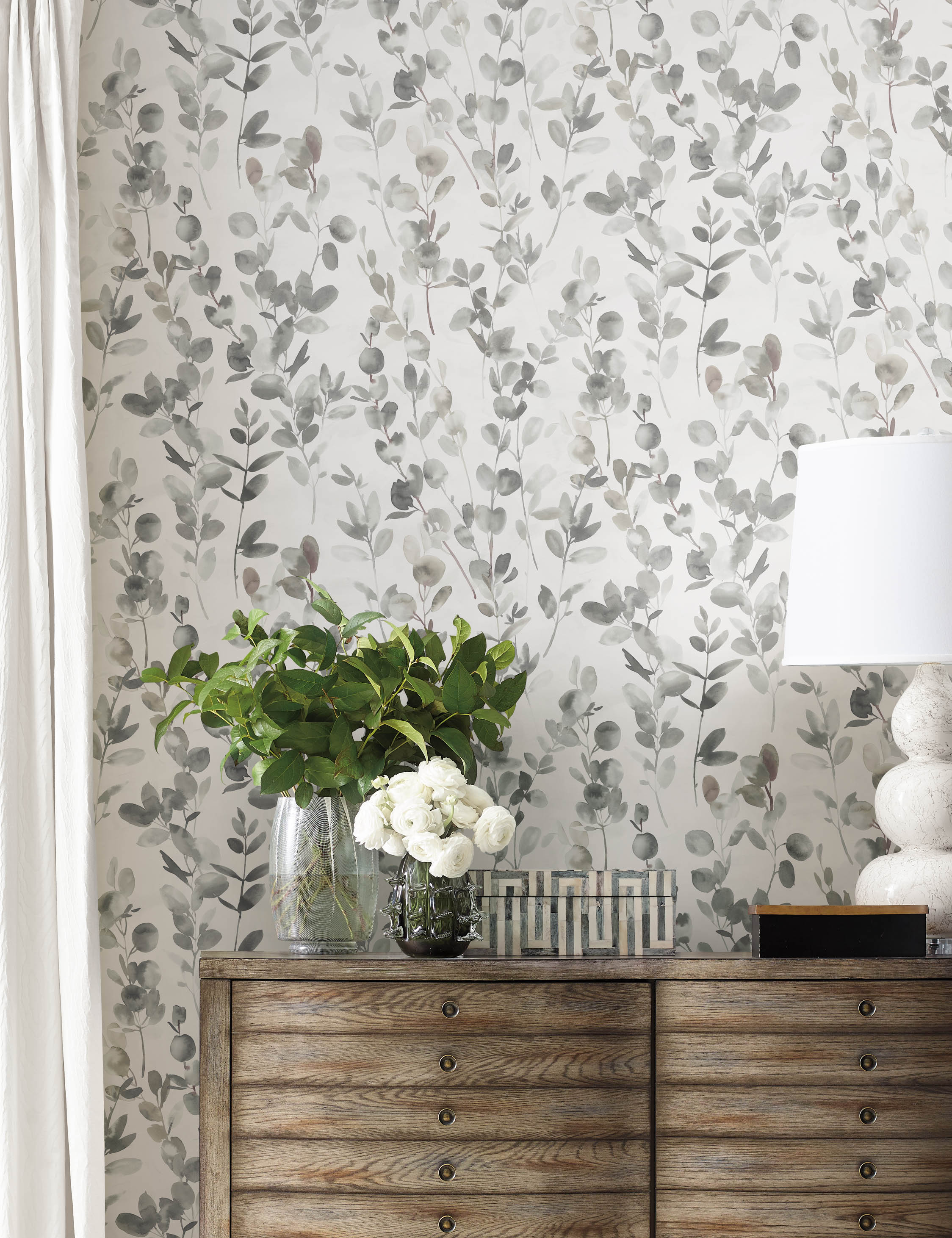 Lulu and Georgia Joyful Eucalyptus Wallpaper by Candice Olson - view 11