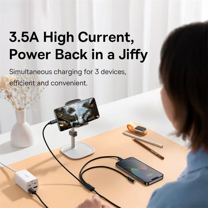 Peeperly Sonic Stream 3 in 1 Type C Lightning And Micro USB Data Cable - view 6