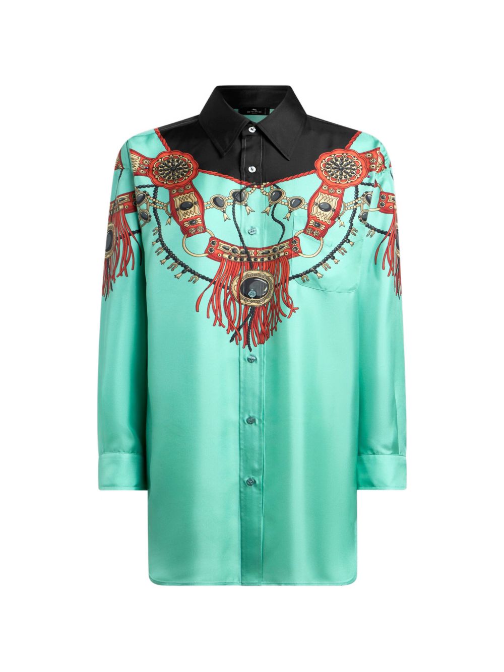 Etro Shirts LIGHT BLUE – 100% Silk