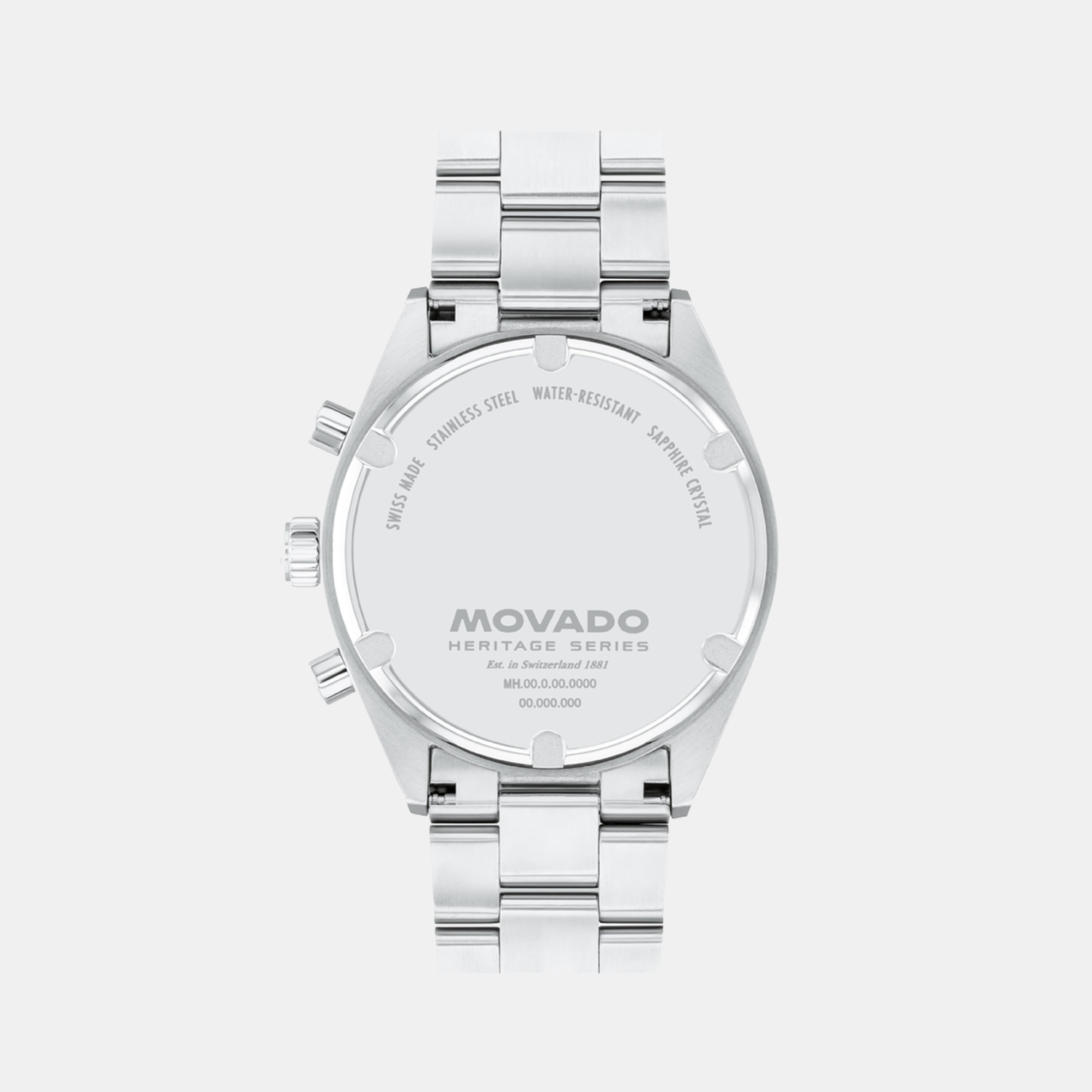 Movado Heritage Men Quartz Ivory Dial Chronograph Stainless Steel Watch 3650197 - view 3