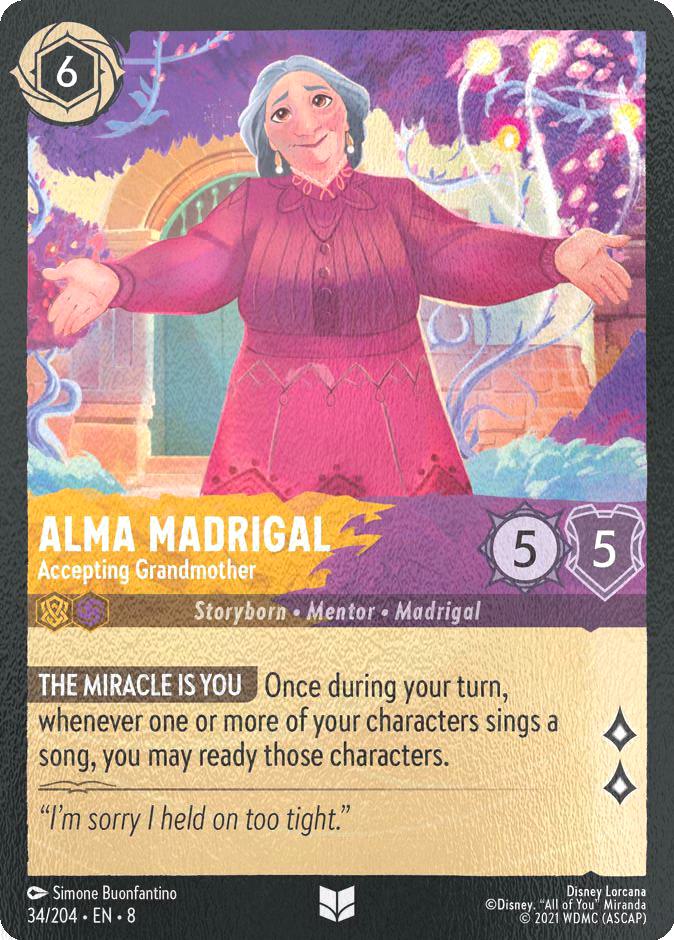 Lorcana Alma Madrigal - Accepting Grandmother - 34/204 [Reign of Jafar] [Cold Foil]