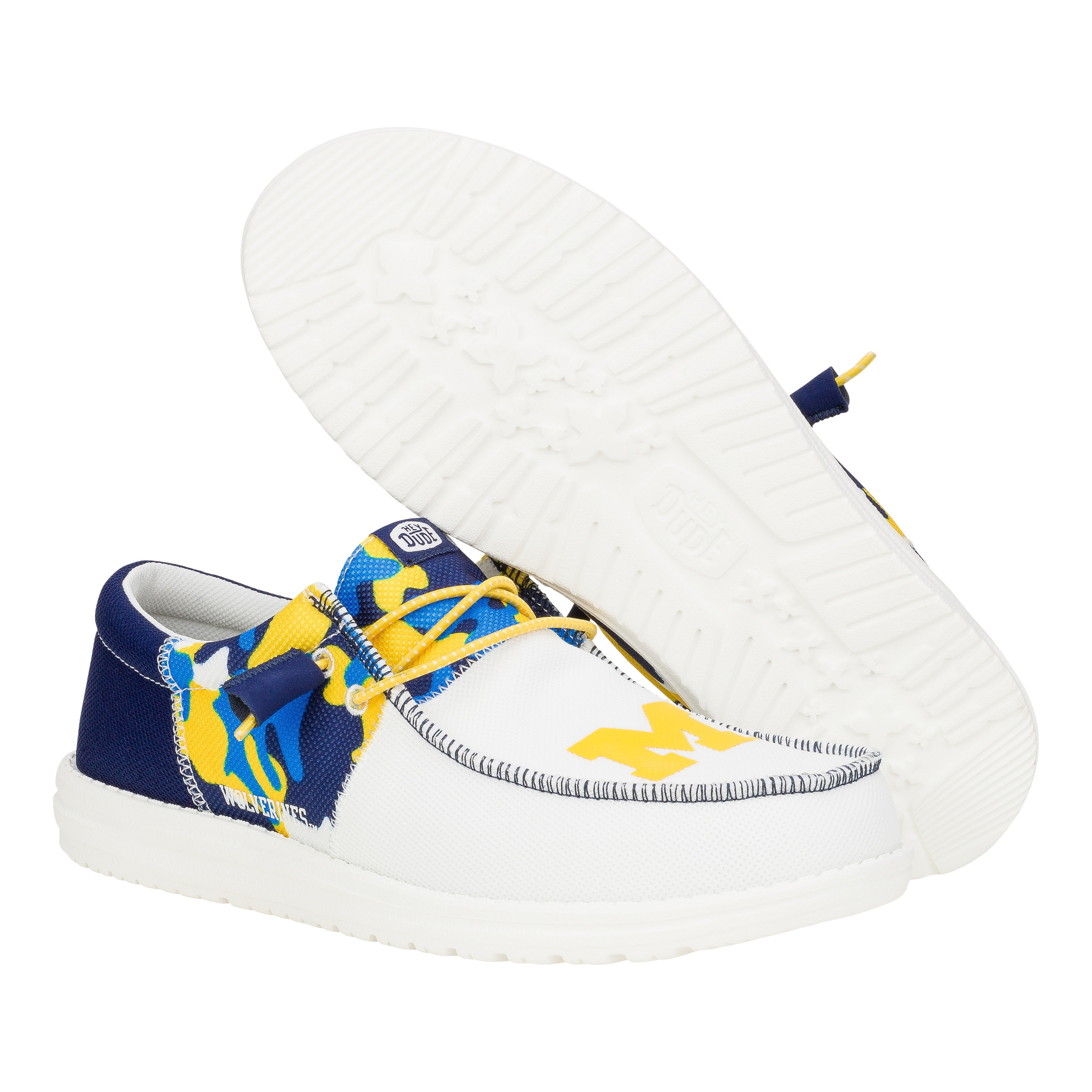HEYDUDE shoes Men's Wally Tri Michigan - Michigan Navy/Yellow - view 3