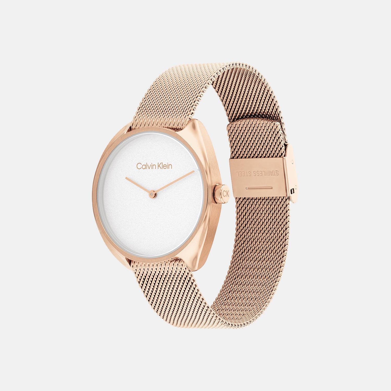 Calvin Klein Ck Adorn Women Quartz White Dial Analog Mesh Watch 25200270 - view 2