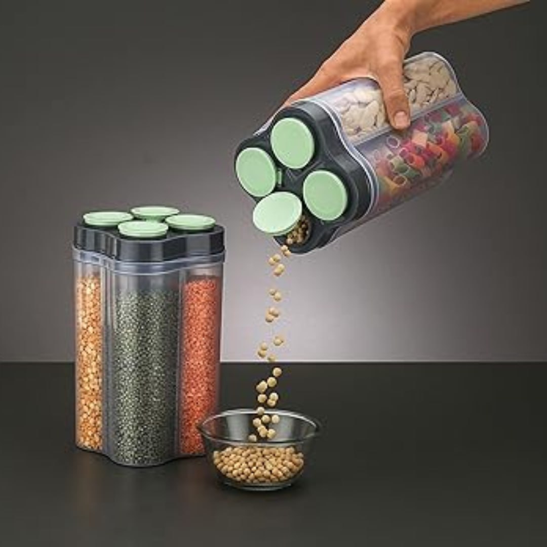 Catterton 4-in-1 Transparent Kitchen Storage Container