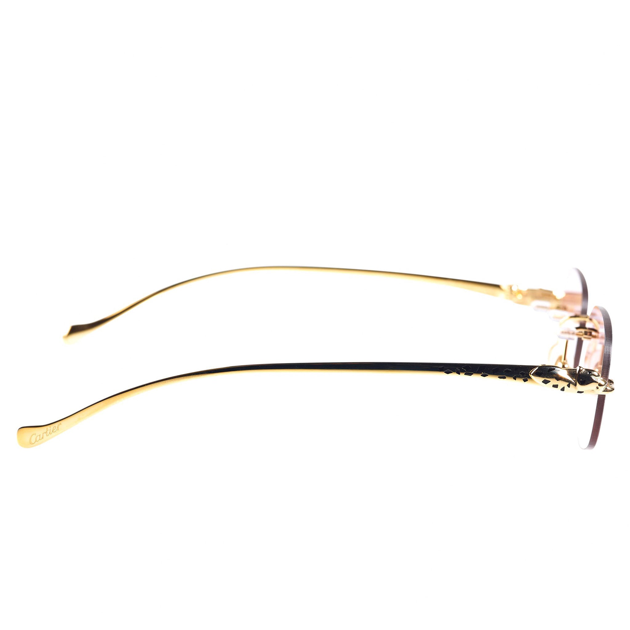 Cartier Eyewear Custom CT0058O-001 Panthere De Cartier Rimless Sunglasses - view 2