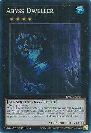 Yu-Gi-Oh! Abyss Dweller - RA02-EN033 - Prismatic Collector's Rare - 1st Edition