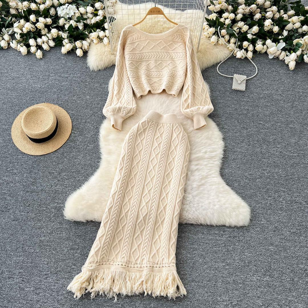 Alamode By Akanksha Freida Knitted Premium Woolen Coord Set