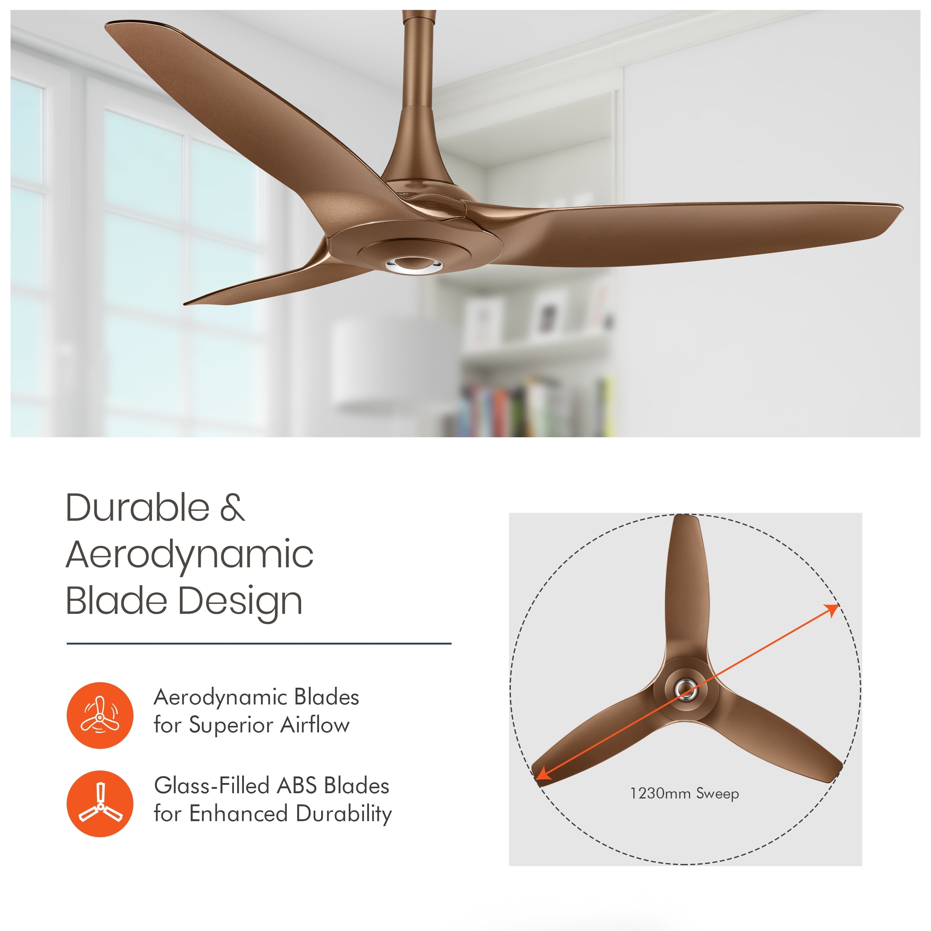 orientelectric Aeroquiet 5 Star Rated Premium BLDC PRO Ceiling Fan - view 22