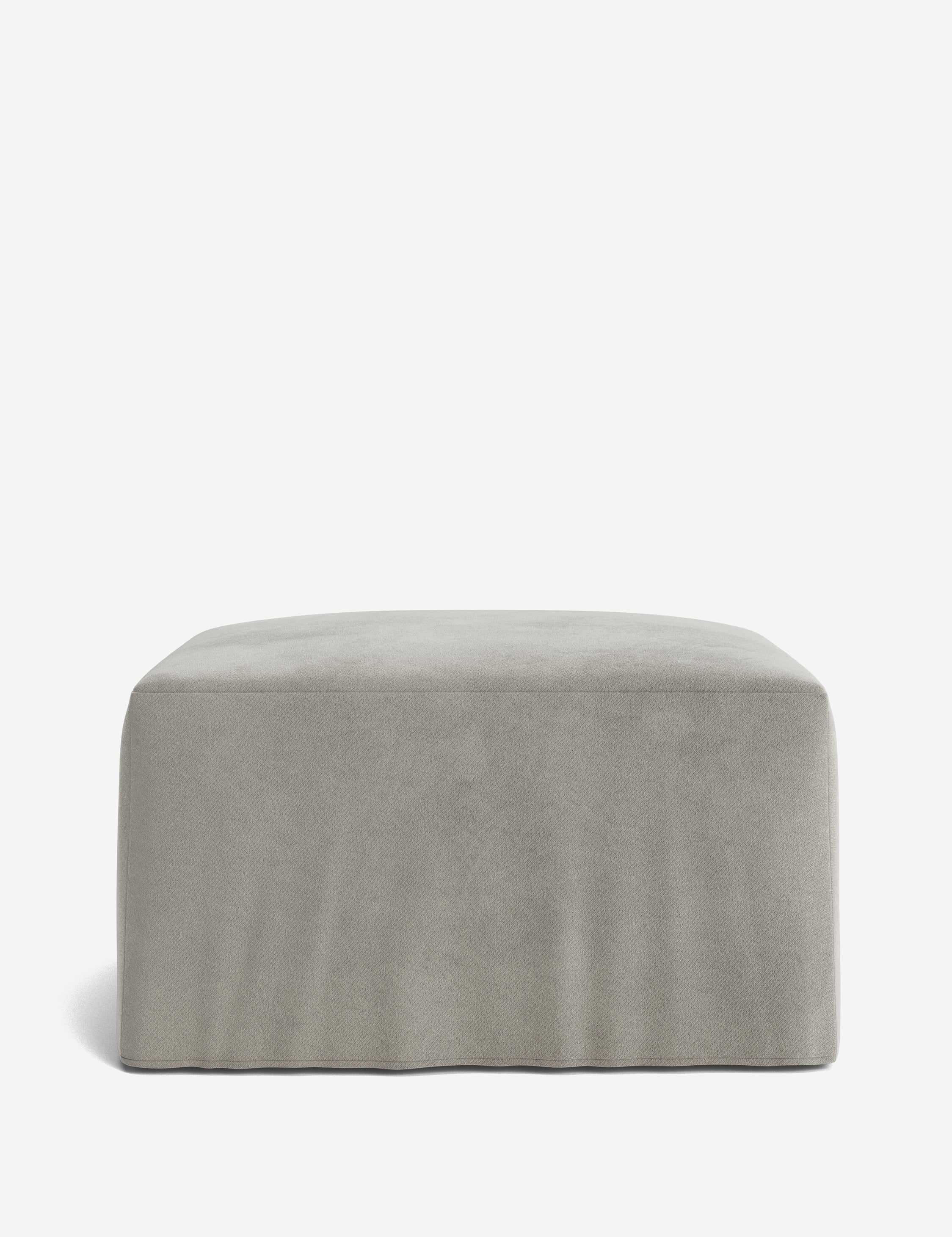 Lulu and Georgia Portola Slipcover Ottoman - view 21