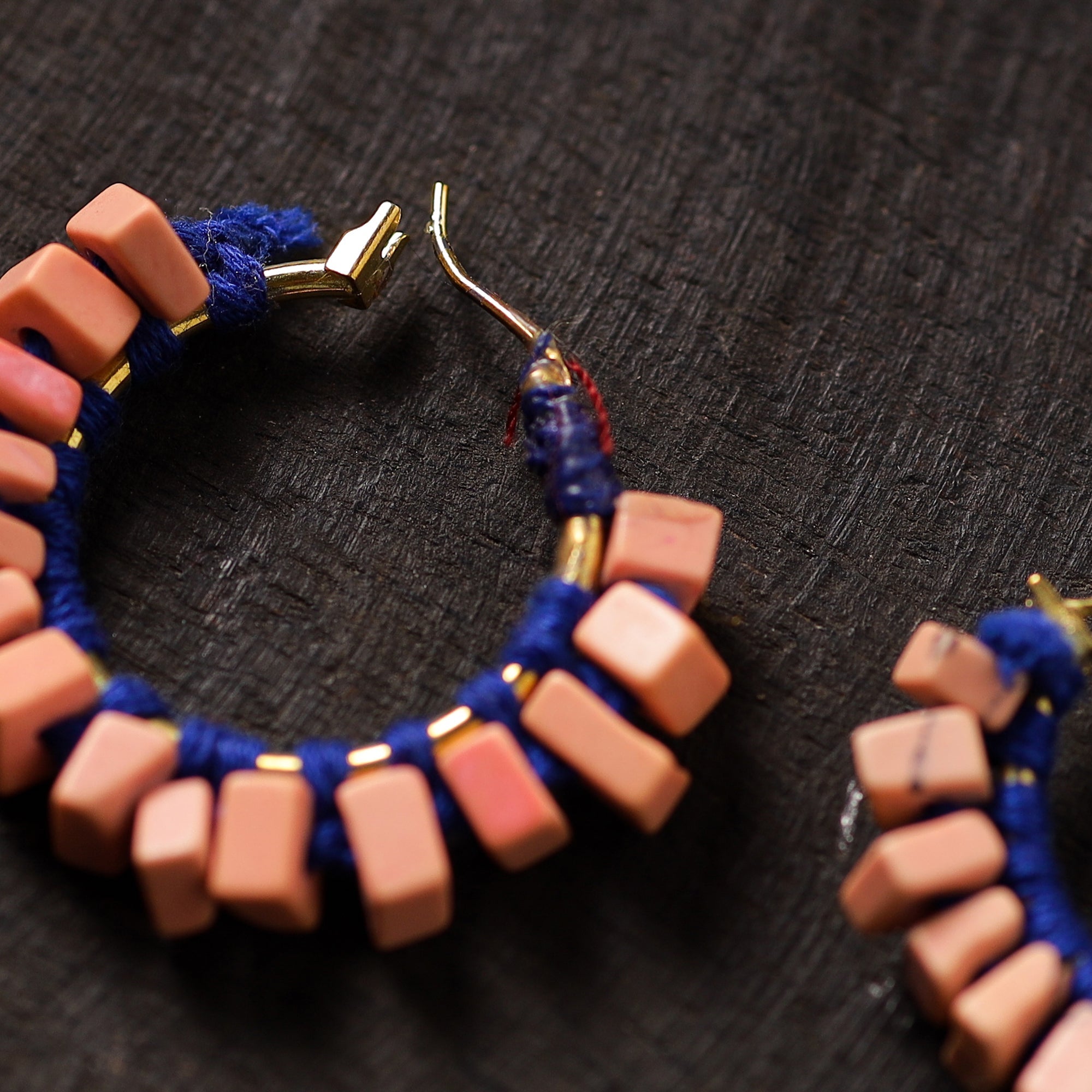 JALPARI Aakriti Handmade Thread & Stone Work Earrings 02 - view 2
