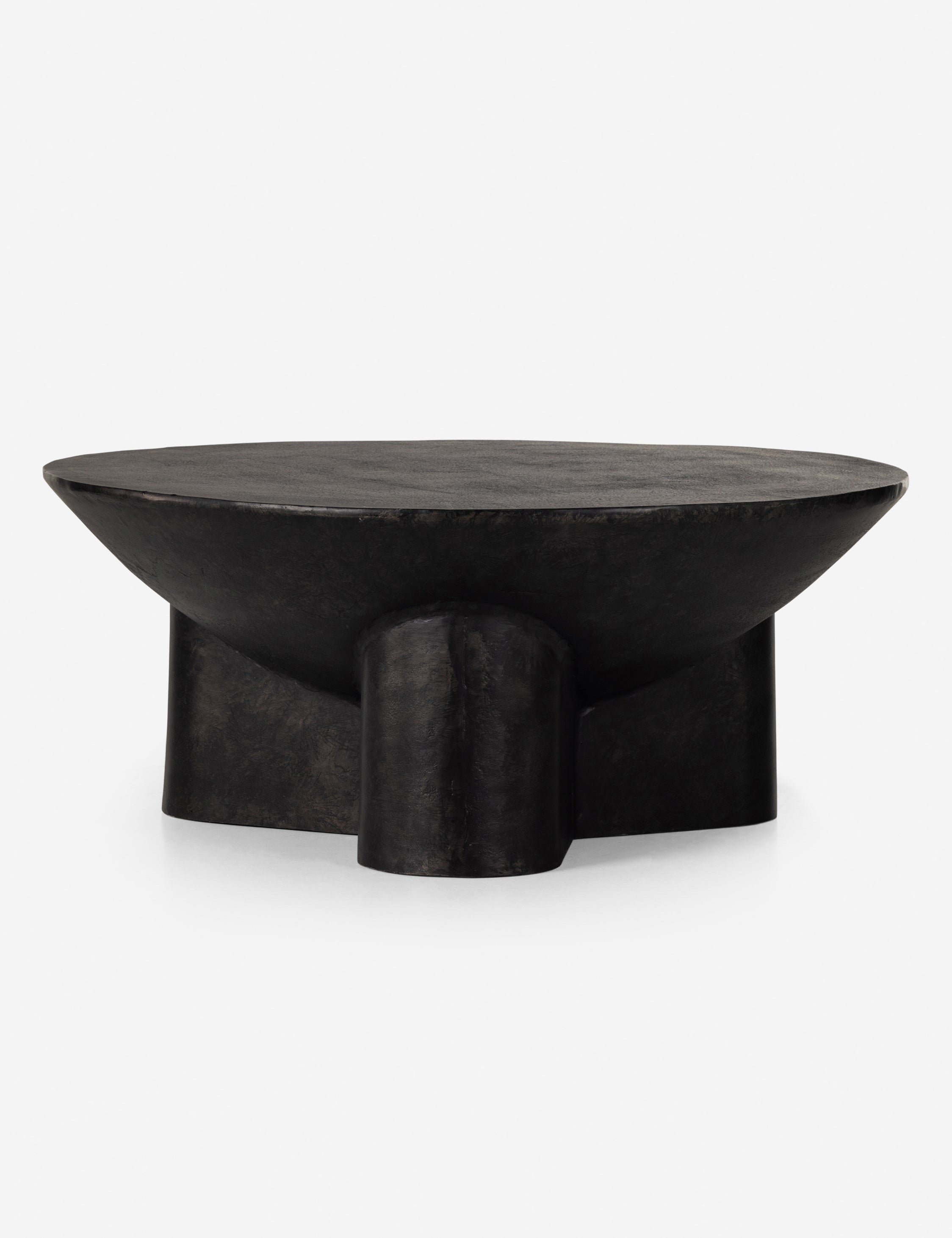 Lulu and Georgia Lagos Round Coffee Table – Black