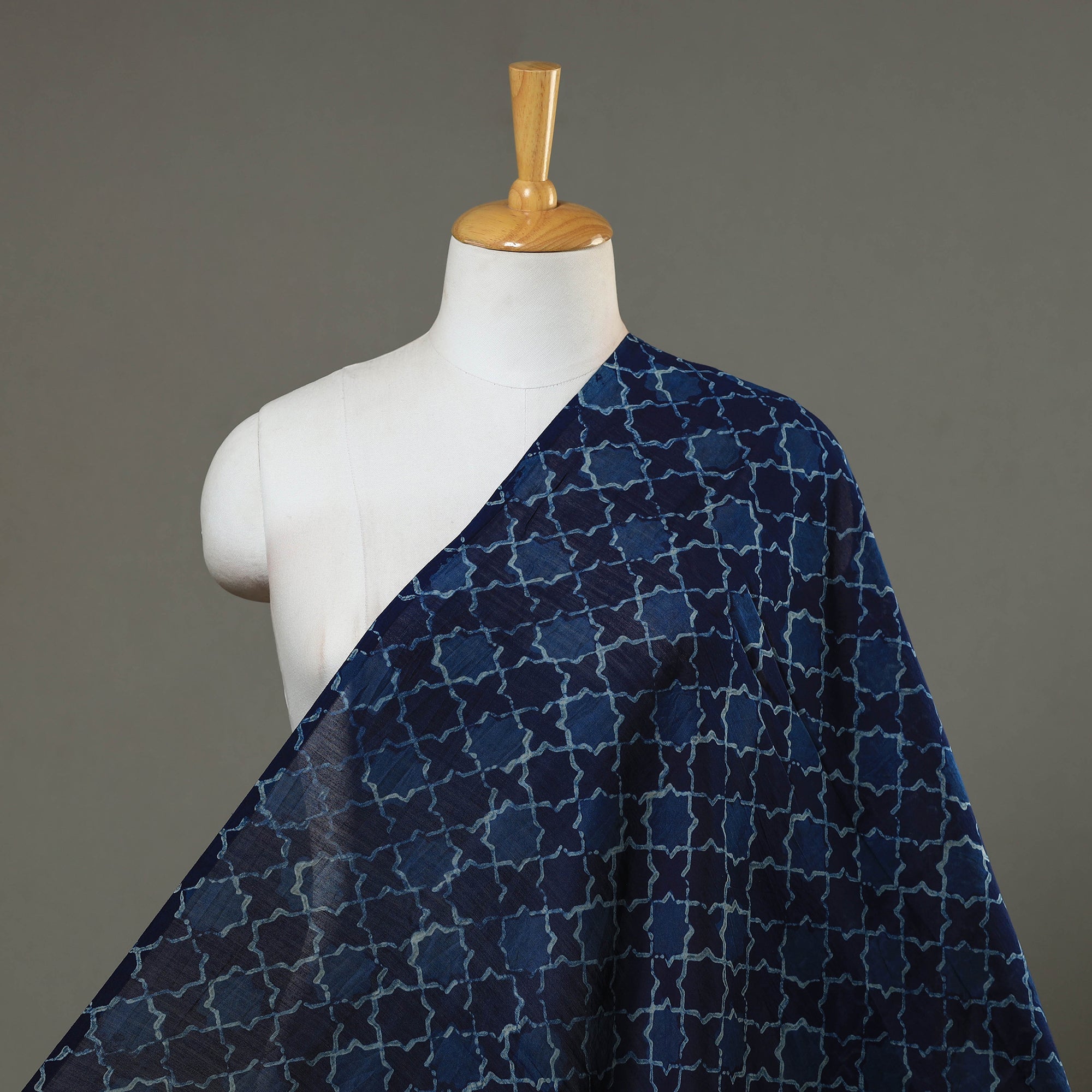 HAVELI CHRONICLES Natural Dyed Chanderi Silk Akola Print Fabric 02