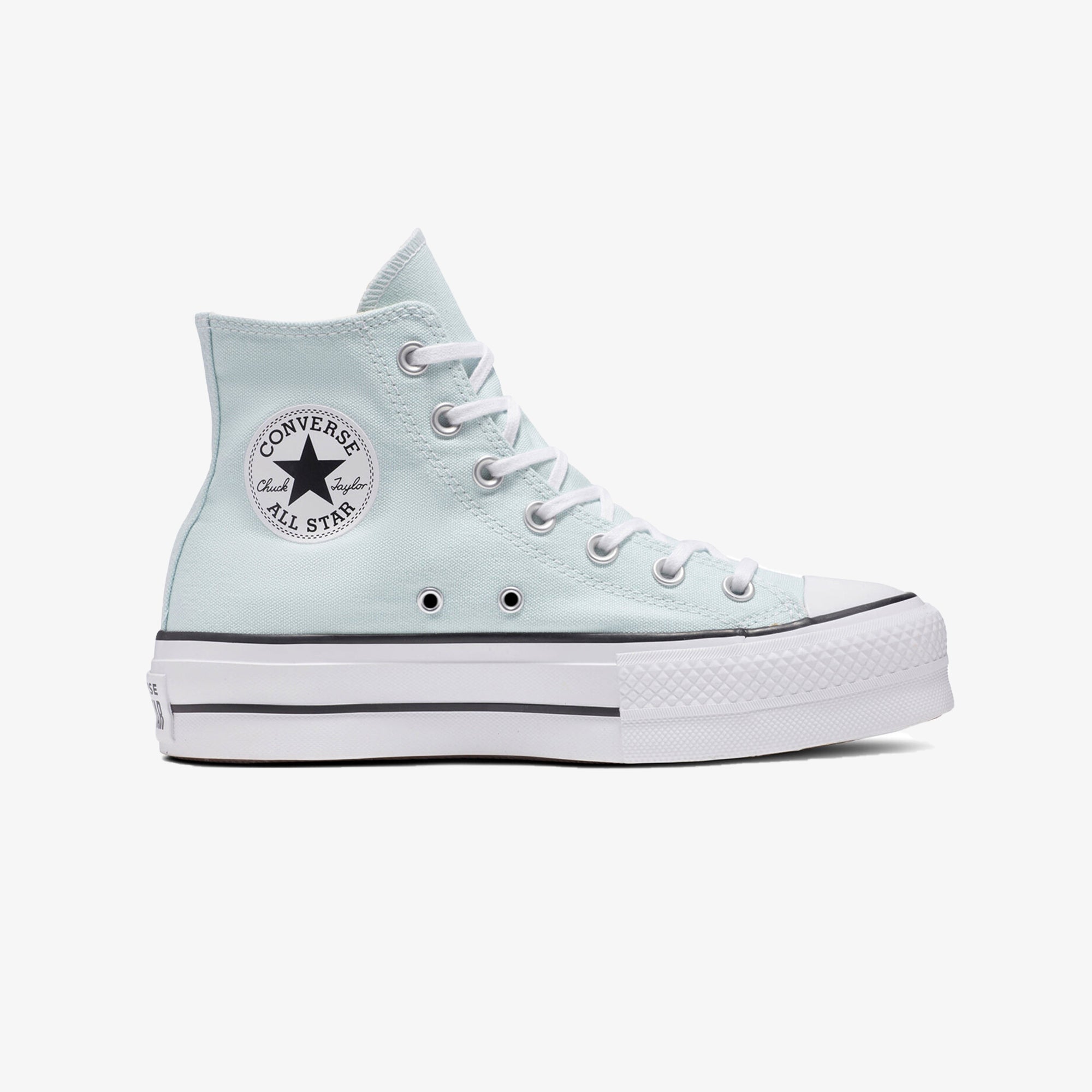 Converse | CHUCK TAYLOR ALL STAR LIFT { WHITE/AQUA BLUE - view 4