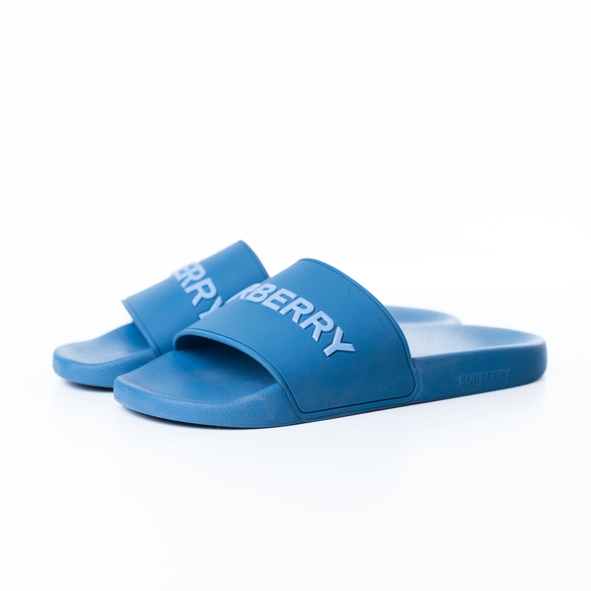 Burberry Logo Slides Blue - view 2