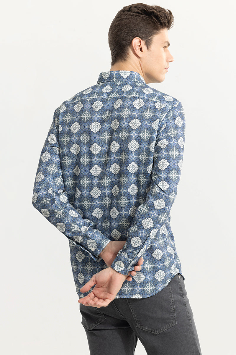 SNITCH Element Motif Blue Shirt - view 6