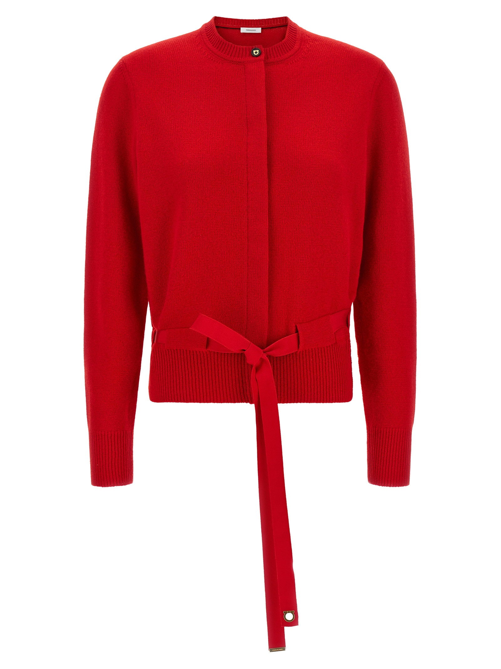 Ferragamo Belted Cardigan – 100% cashmere