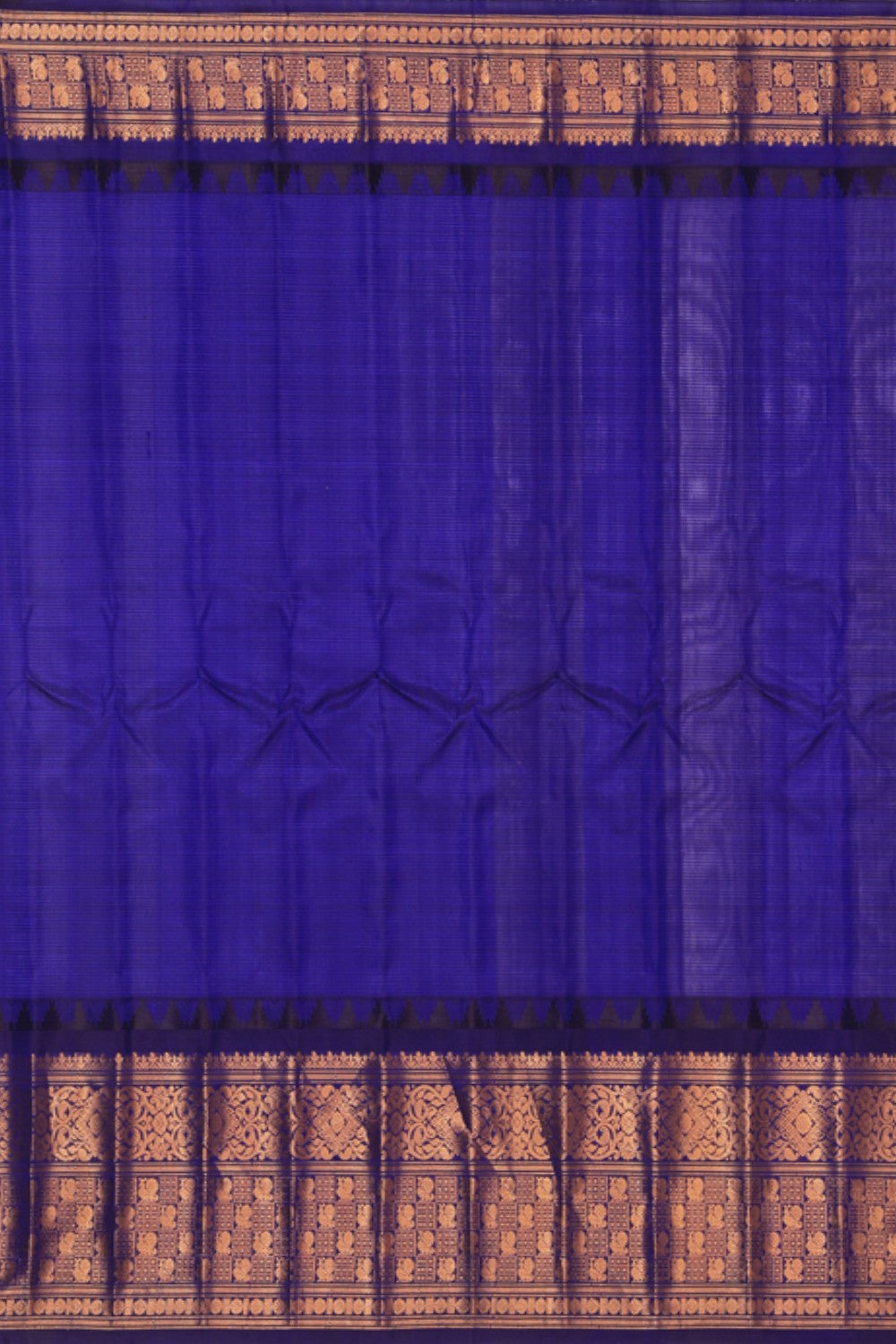 Kalanjali Gadwal Silk Purple Saree – Women's - view 4