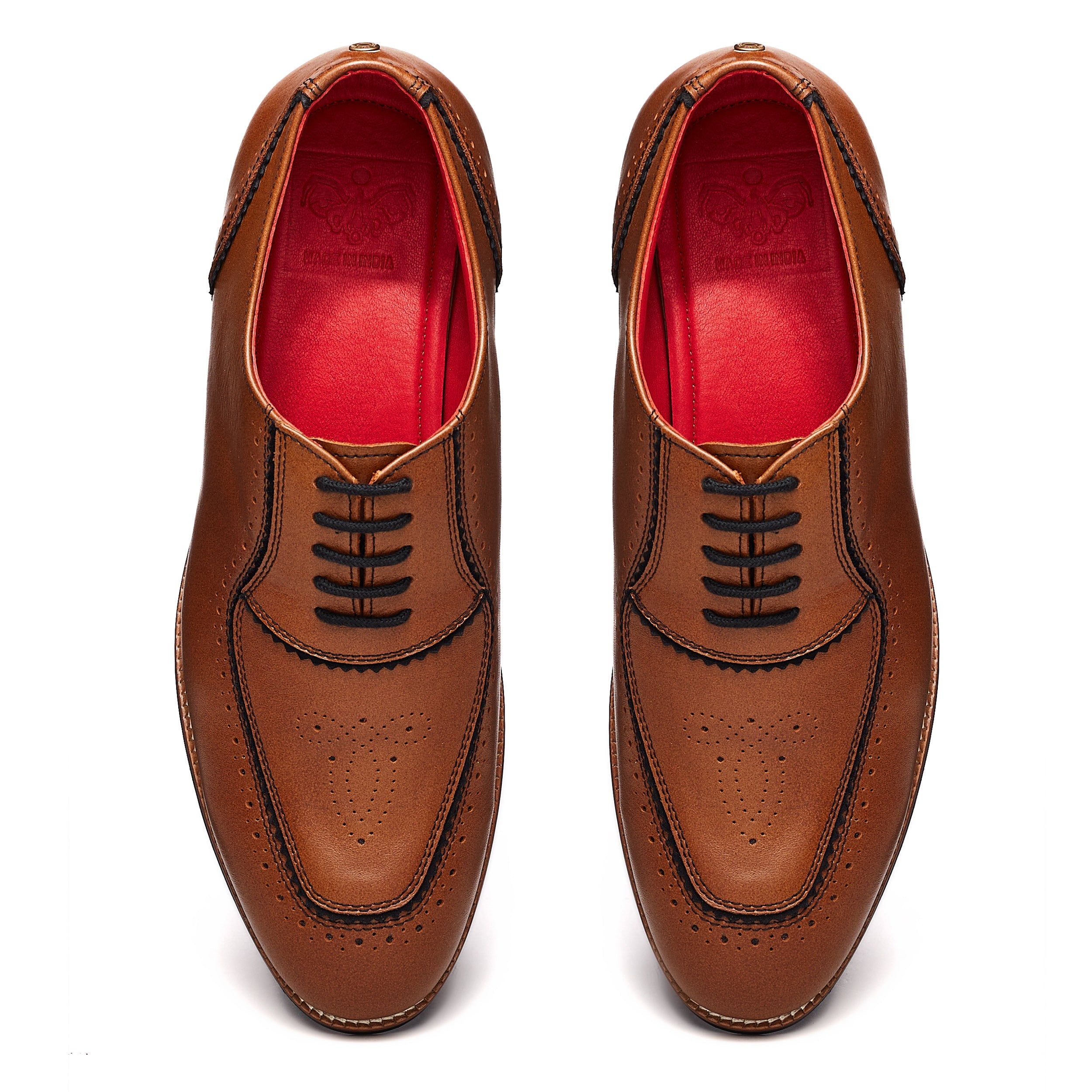 Banjaaran Studio Maharaja Brogues Men – Cedar - view 2