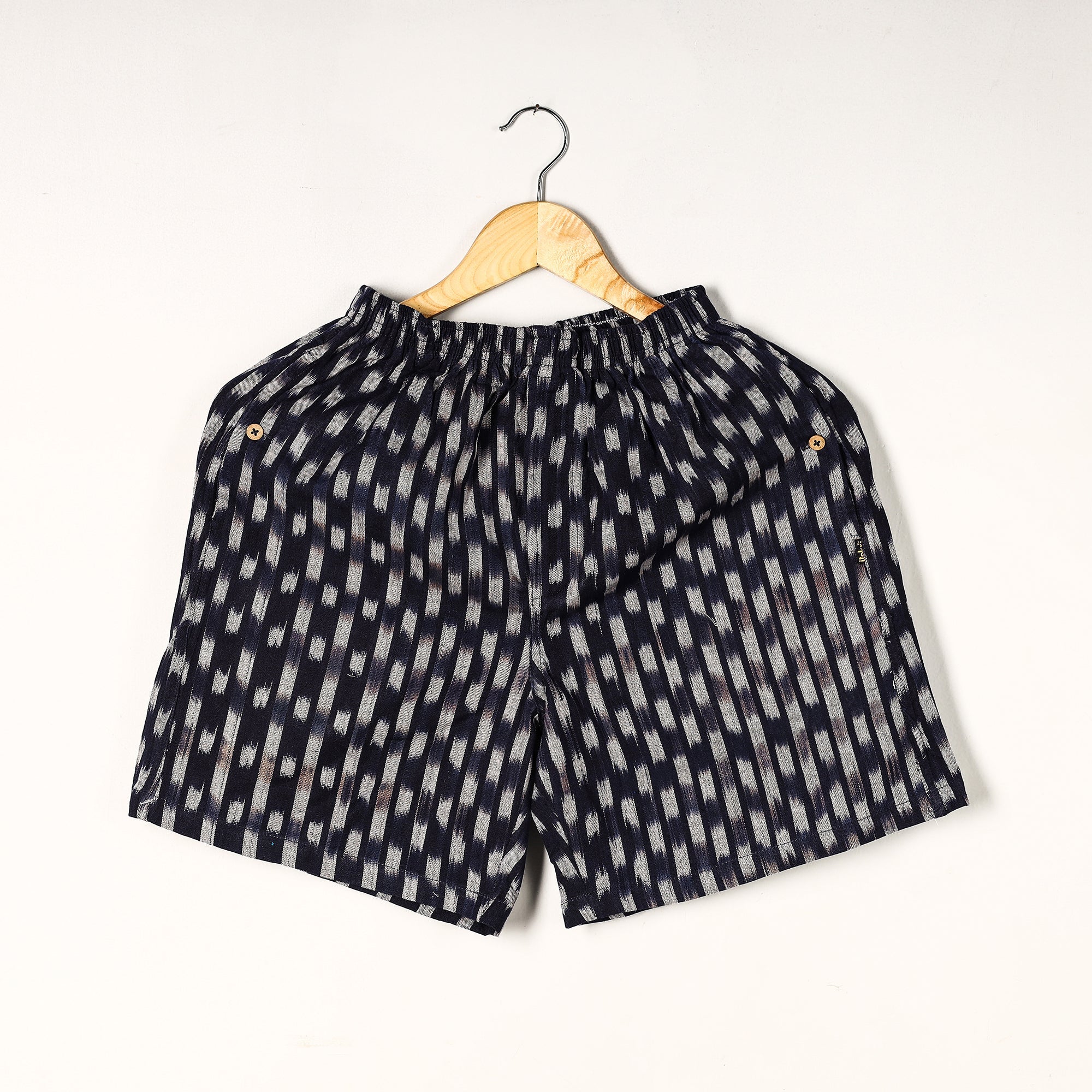 Unisex boxer shorts – ITOKRI CASUALS Black - Pochampally Ikat Cotton Unisex Boxer/Shorts