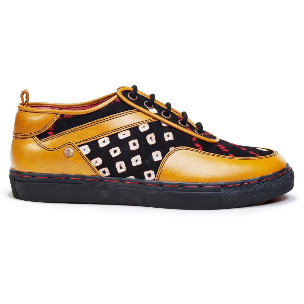 Banjaaran India Bandhni Sneakes for Men – Mustard (discontinued) - view 3
