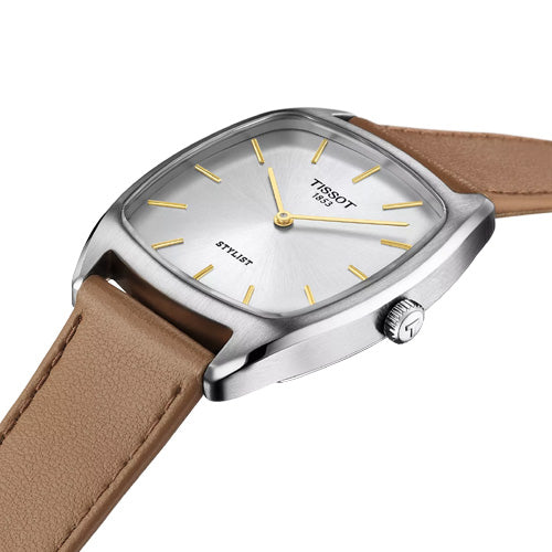 Tissot T-Classic Stylist Silver Dial Women 32mm T1599091603100 - view 3