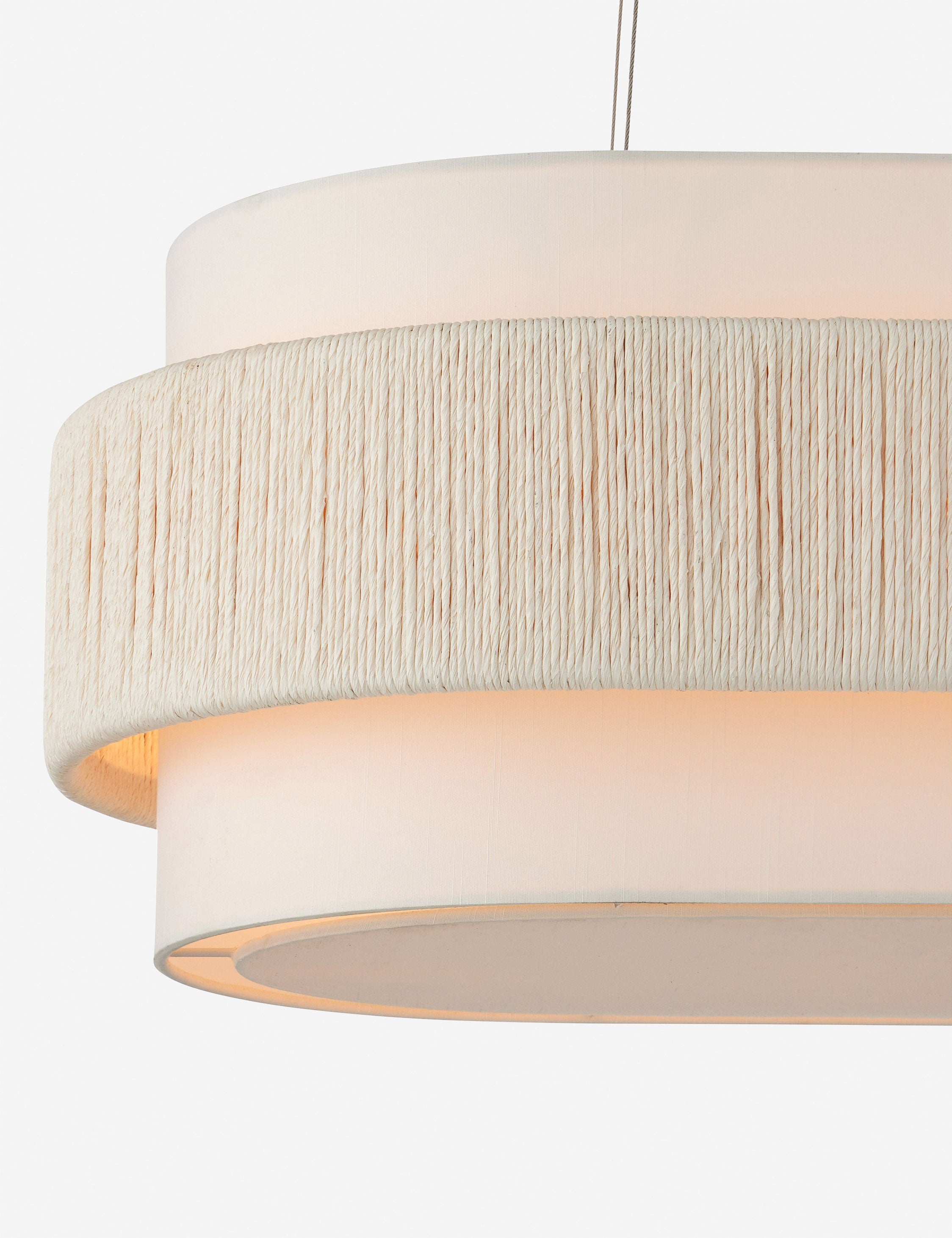 Lulu and Georgia Kiri Oval Chandelier – White - view 5