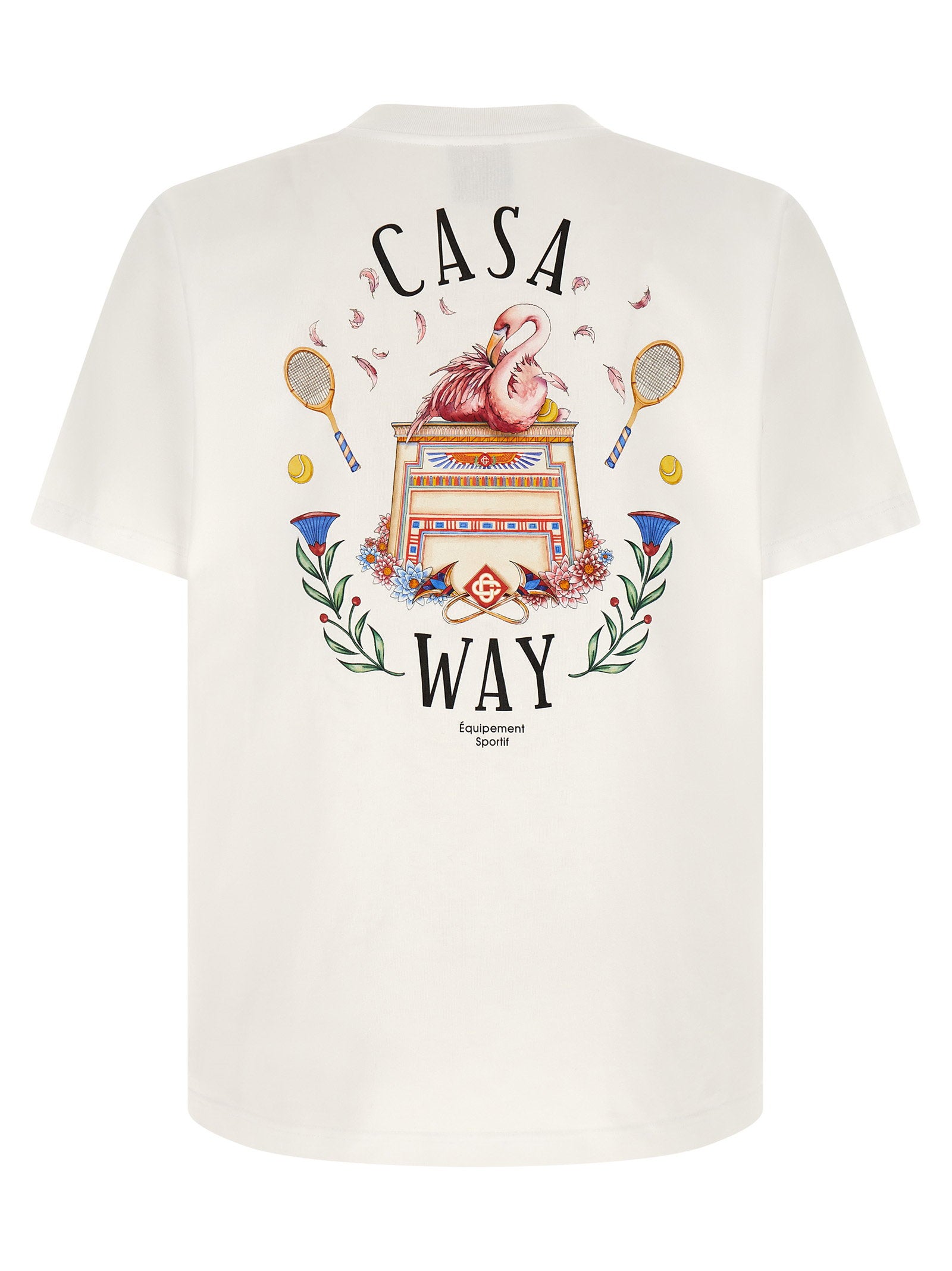 Casablanca T-shirt With Casa Way Print – 100% organic cotton - view 2