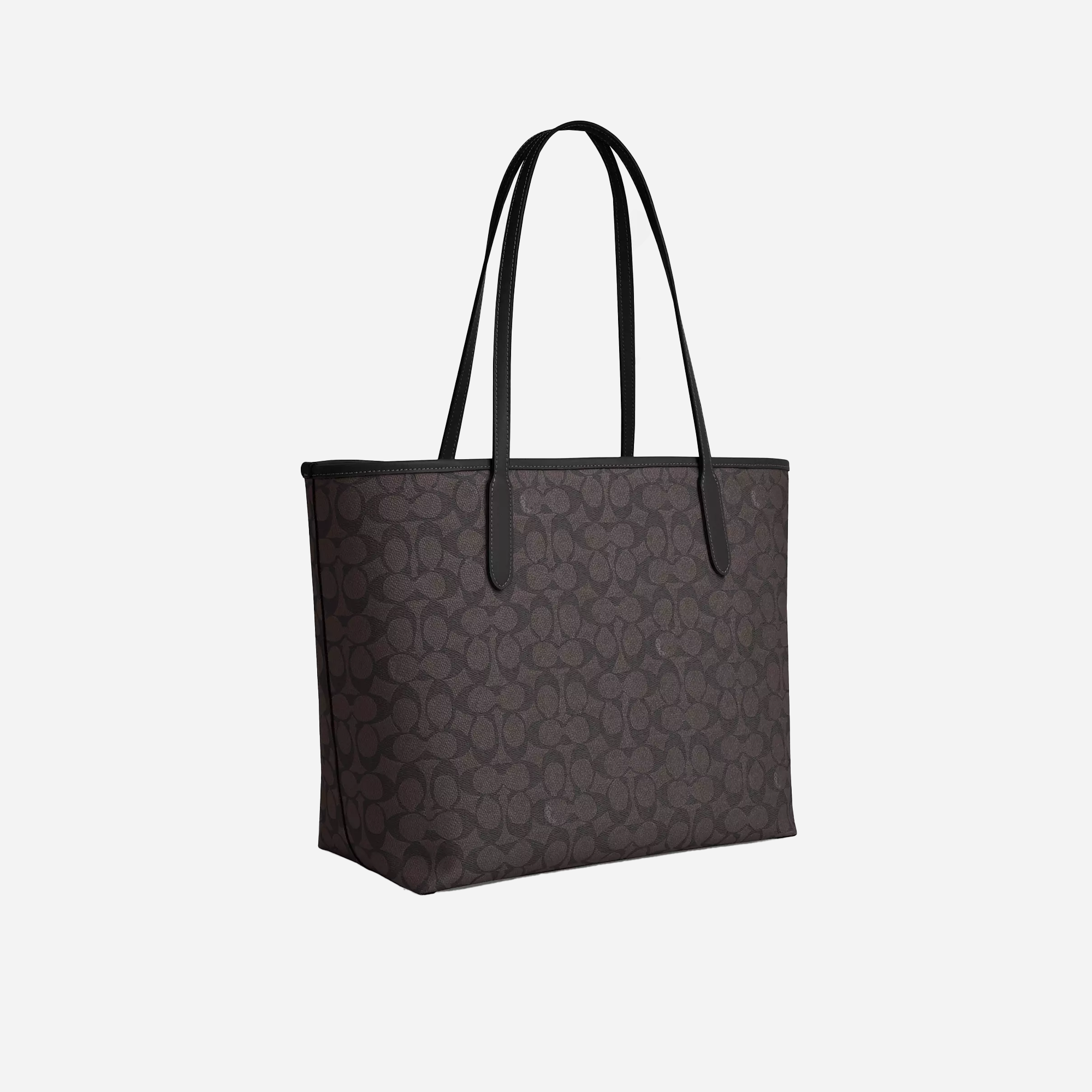 Coach City Tote Bag In Signature Canvas signature canvas/Gold/Walnut/Blackk - view 2