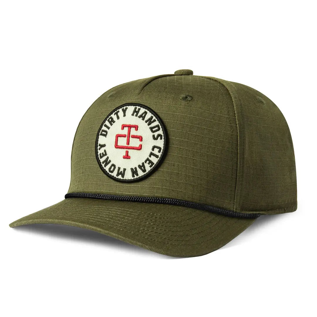 Radial Wallow Curved Brim Hat – Military Green