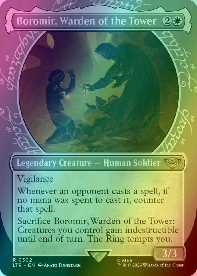 Tower 302 ring – Magic Boromir, Warden of the Tower [302] [Ring Showcase] [The Lord of the Rings: Tales of Middle-earth] [Foil]