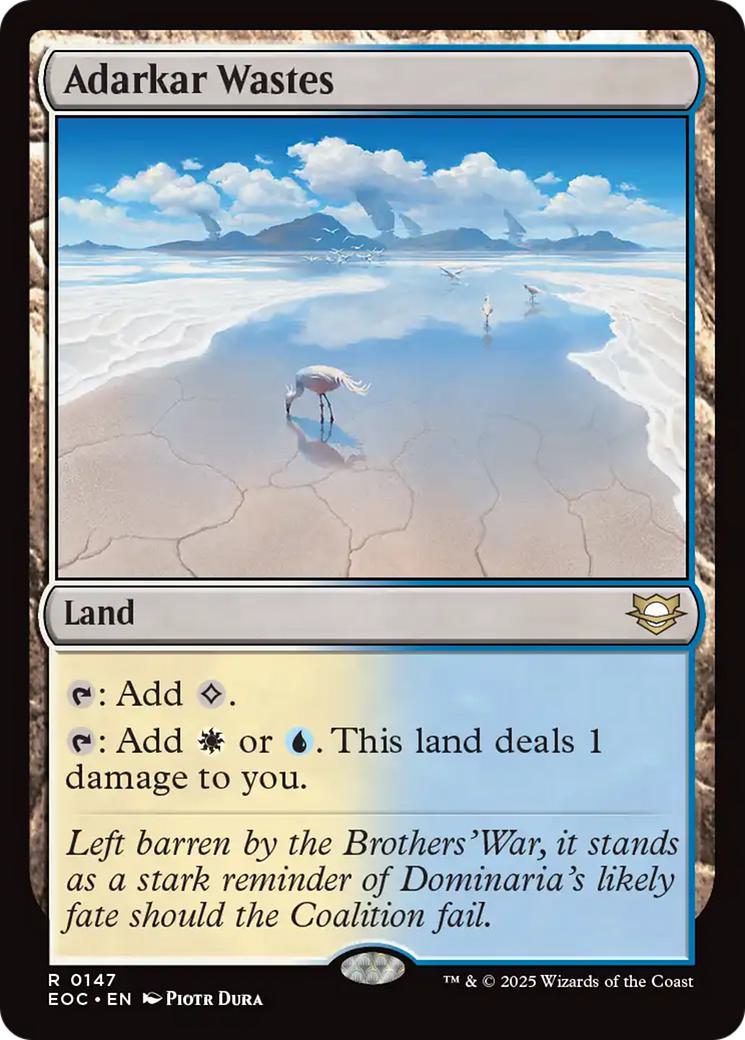Adarkar wastes 147 – Magic Adarkar Wastes [147] [Edge of Eternities: Commander] [Non-Foil]