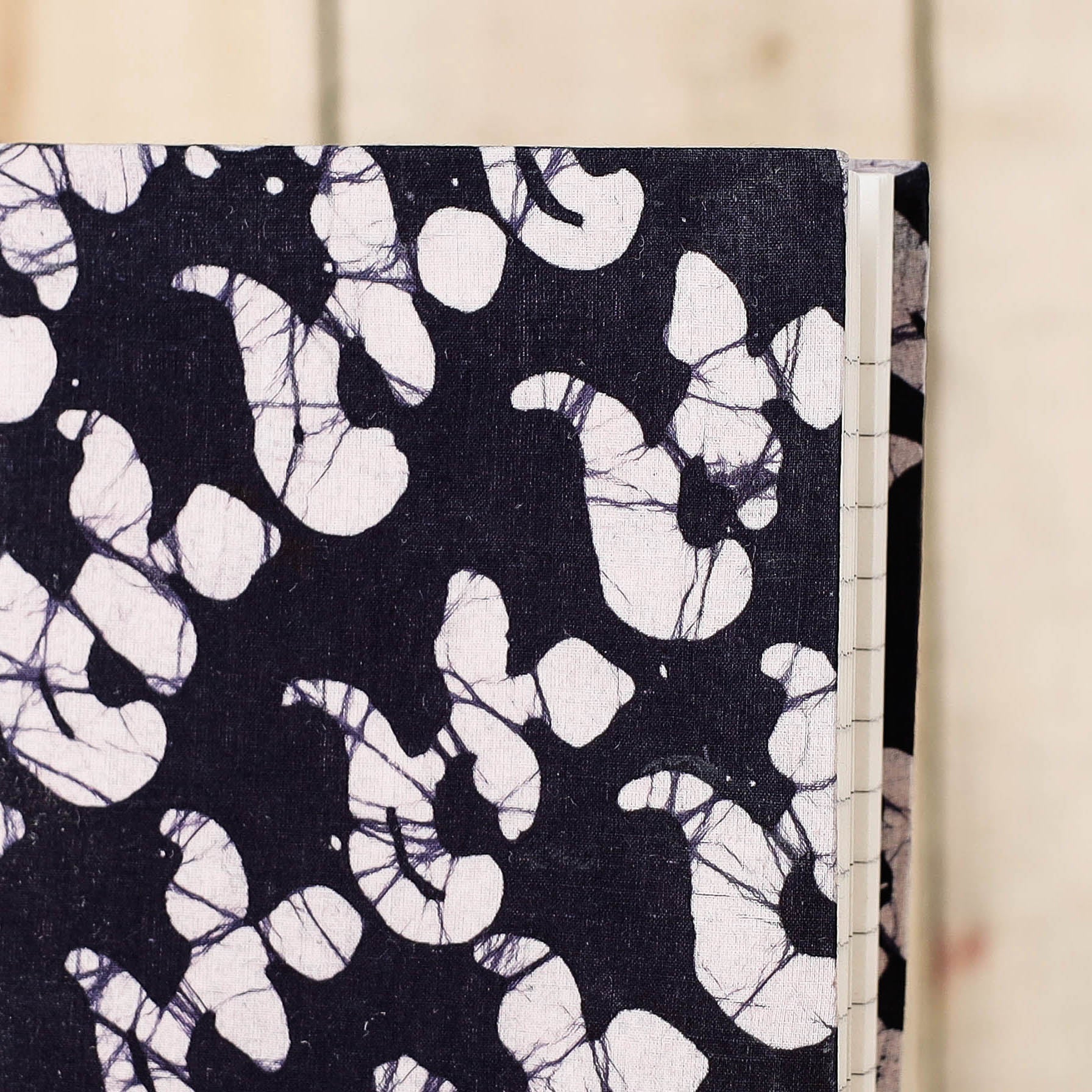BINDAAS UNLIMITED Blue - Batik Fabric Cover Handmade Paper Notebook (7 x 5 in) - view 2
